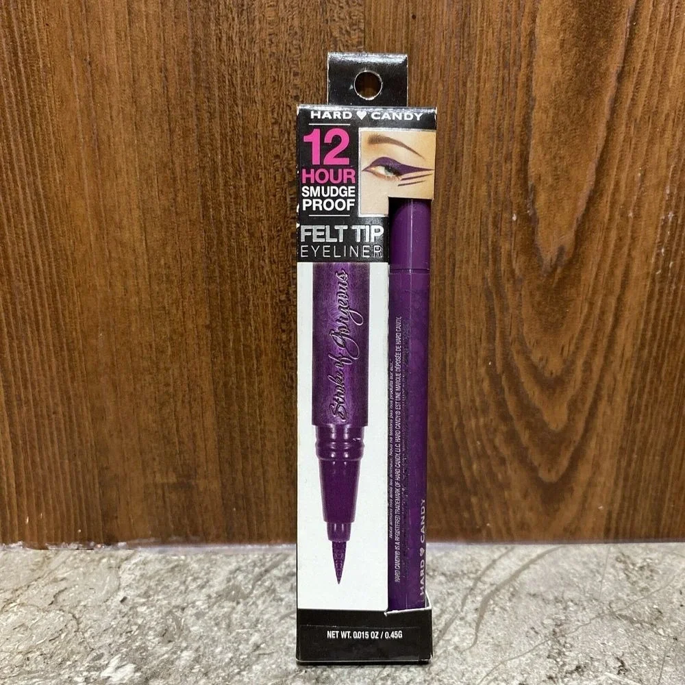 HARD CANDY Felt Tip Eyeliner 12 HR Smudge Proof (Purple) STORM #745 - NEW IN BOX